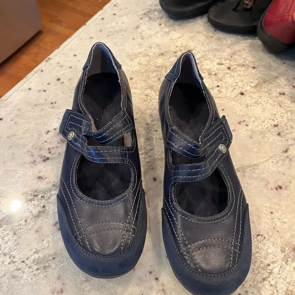 Cliffs by White Mountain Baseline Navy Mary Jane Flats sz 8-1/2